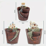 Pot de plantes ville du ciel blanc décoratif pour jardin intérieur