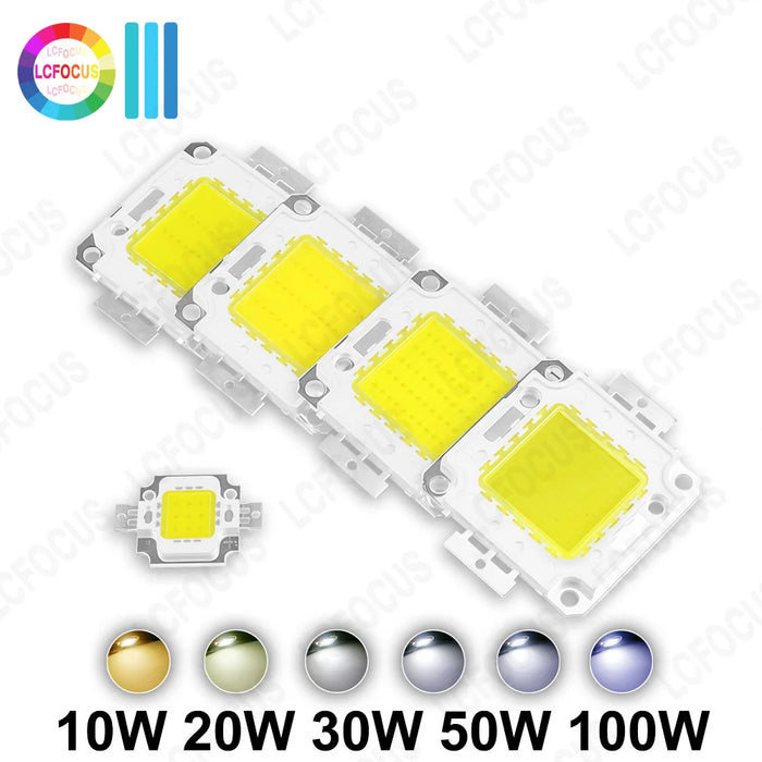 ampoule led puissante 10w 20w 30w 50w 100w blanc chaud naturel pure white tech