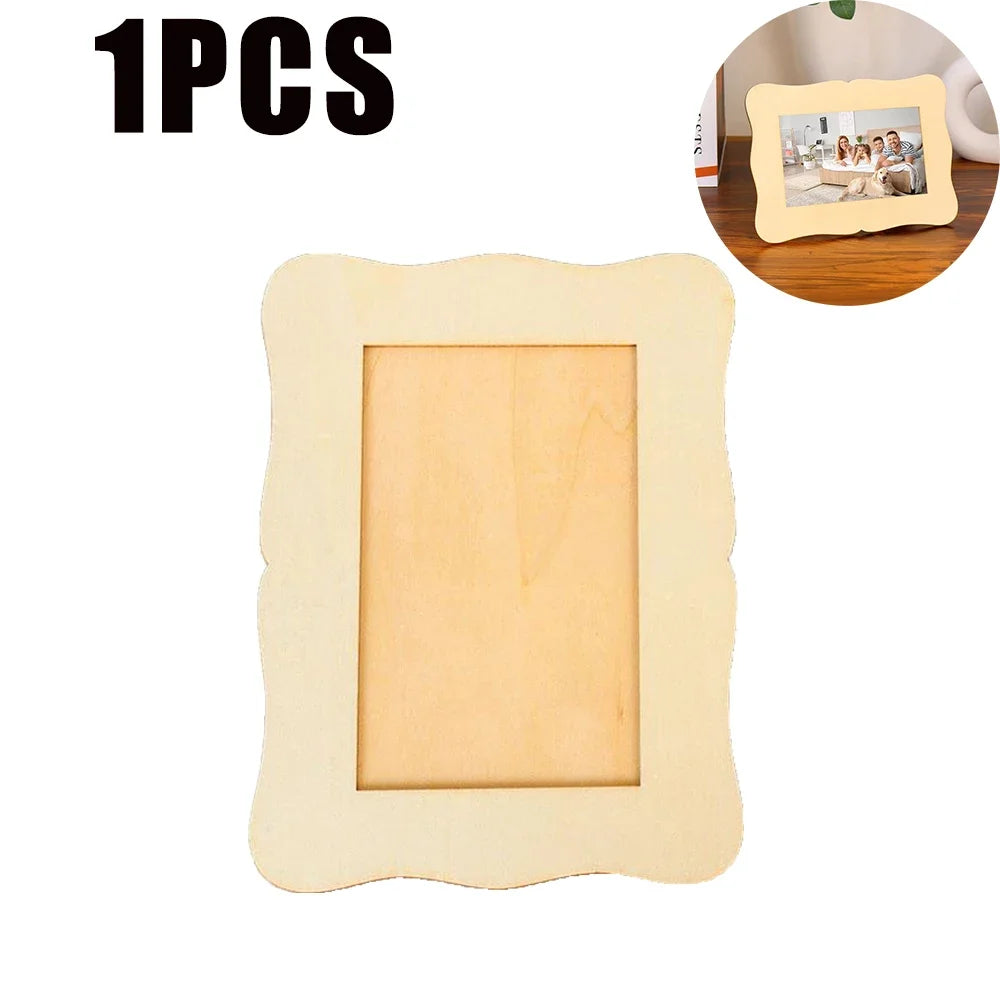cadre photo bois naturel classique beige clair photos cartes postales decoration table mariage travail
