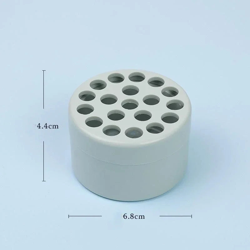support tige transparent moderne pot fleurs adhésif trou hexagonal DIY art floral