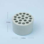 support tige transparent moderne pot fleurs adhésif trou hexagonal DIY art floral