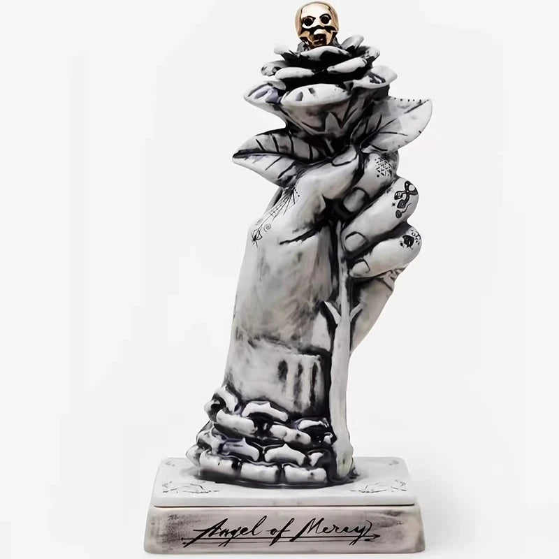 figurines decoratives ceramic roses cranes armes feu motifs tatouages contemporains