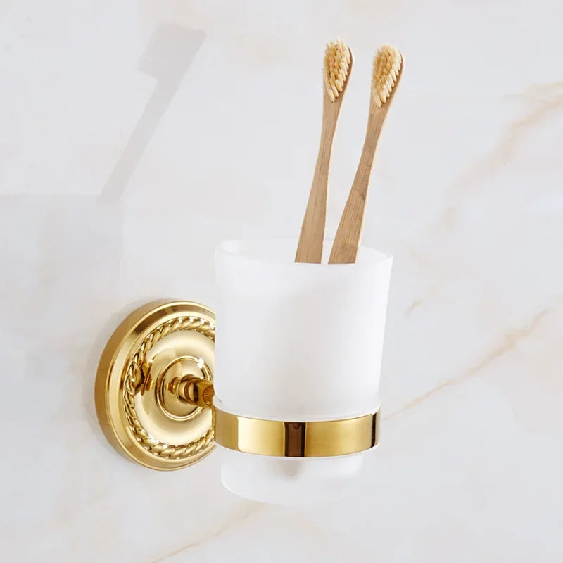 accessoires salle bain or chrome classiques porte savon serviettes anneau roulé fixations murales