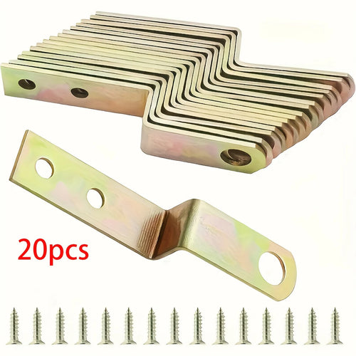 clips métalliques dorés vis industriels fixations bricolage assemblage meubles 12mm 35mm 43mm