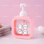 distributeur savon liquide rose dessins animés personnages mignons transparent moderne poignée pompe rechargeable