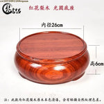 cendrier bois rouge brillant classique maison décorationateau thé vases plantes