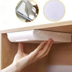 tiroirs rangement adhésifs blancs plastique lisse sous réutilisables minimaliste 22cm 8.66cm 3.5cm