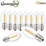 ampoule led filament doré 2700k blanc chaud e14 220v 0.5w transparent moderne 25000h