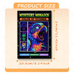 puzzle coloriage numero pixel art moderne multicolore instructions incluses 24 feuilles numérotées