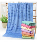 grande serviette bain microfibre enfant motif lapin doux absorbante séchage rapide coton
