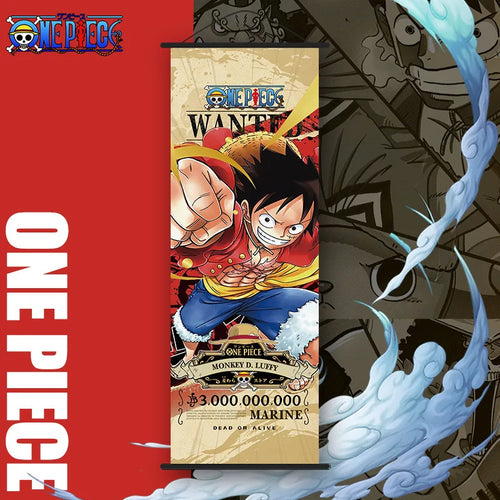 affiche One Piece personnages Monkey Luffy illustration animée bannières clips