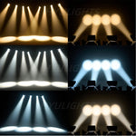 projecteur led zoom 200w noir moderne 50 degrés beam dimmable stroboscope dj scène