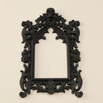 miroir gothique ornements crâne noir decor mural intérieur 18cm 11.5cm