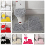 tapis toilette ensemble peluche douce moderne beige gris rose noir vert orange violet blanc