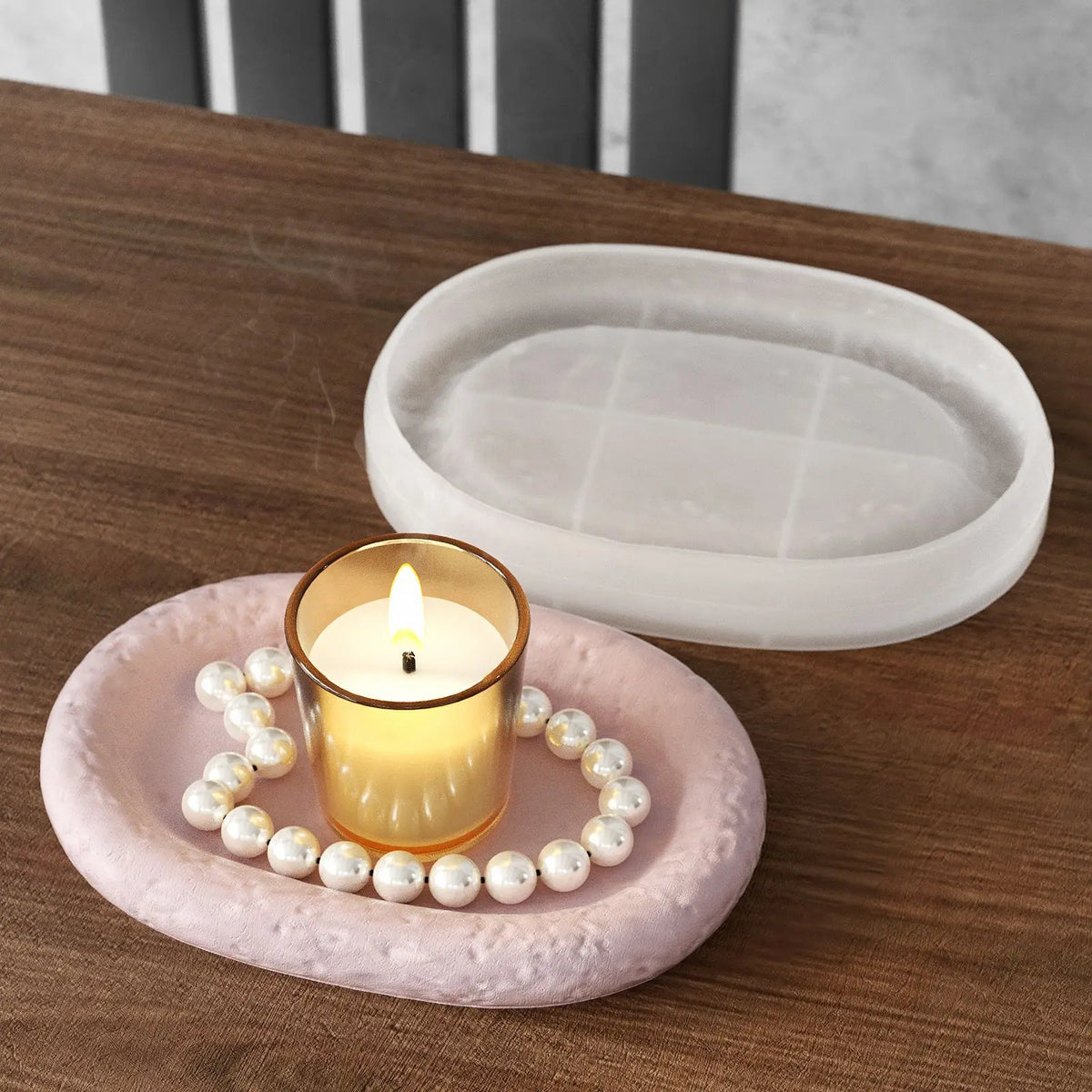 moule silicone plateau texturé pierre brute porte gobelet dessous verre gypse plâtre résine