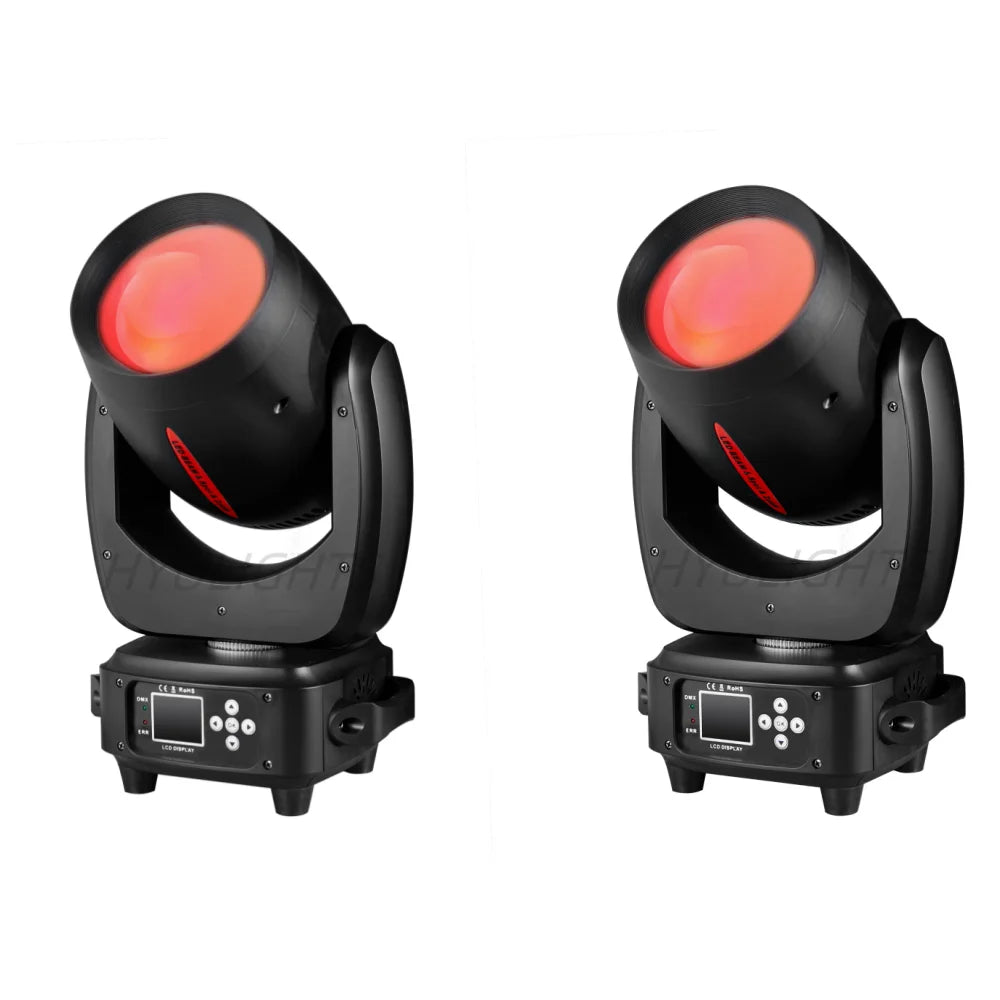 projecteur led professionnel 180w spot zoom 11 couleurs 14 gobos effet arc ciel dmx