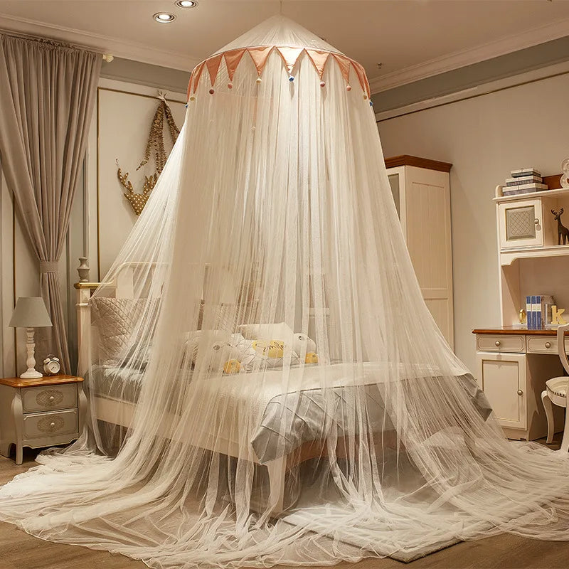 Moustiquaire dôme polyester pour lit bébé romantique, déco et protection