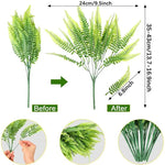 plantes artificielles vertes feuilles pointues moderne decoration intérieur bouquet 10 pièces
