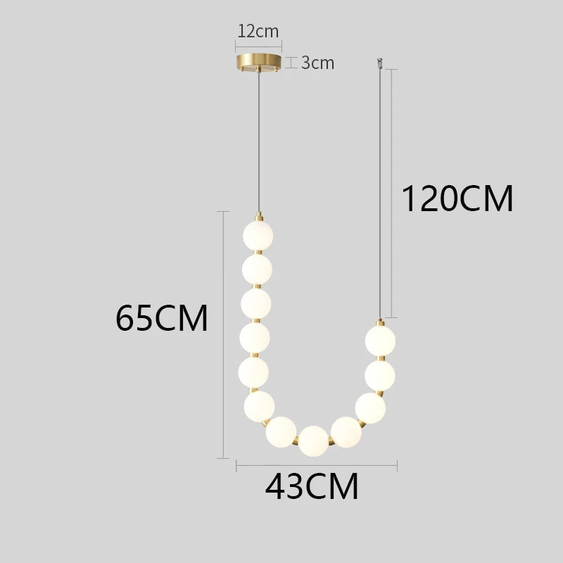 suspension lumineuse moderne minimaliste cactus blanc opalescent câbles dorés chambre salon