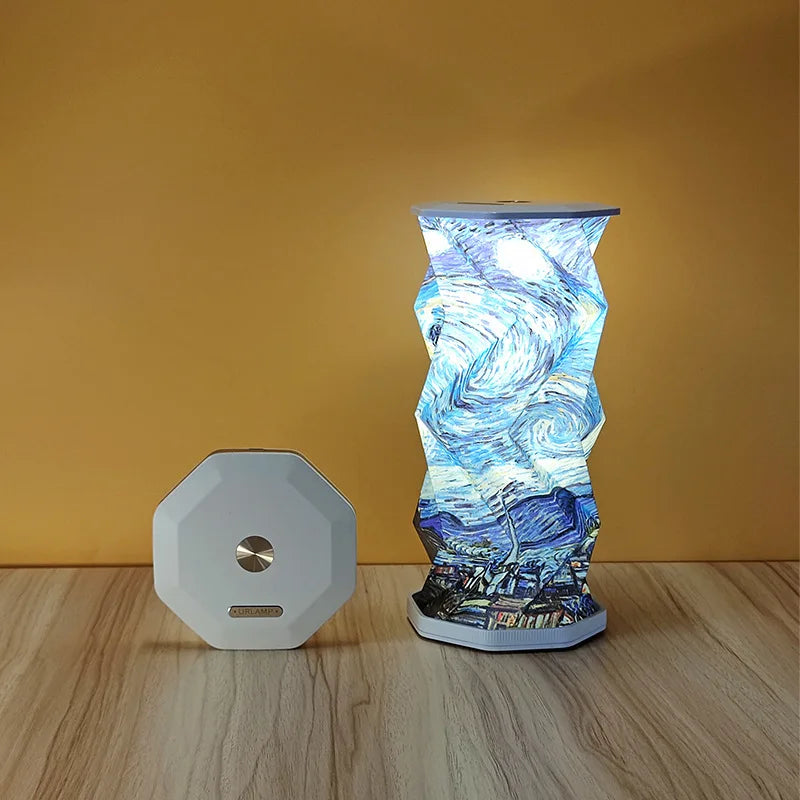 lampe table pliable lampe portable led rechargeable variateur tactile lanternes origami moderne lumière lecture