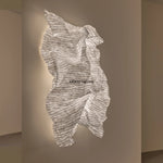 lampe murale moderne bois blanc rayures noires éclairage led rétractable têtes 180cm 260cm