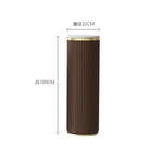 support décoratif moderne marbre doré bleu orange marron beige rayures verticales hauteur 60cm 80cm