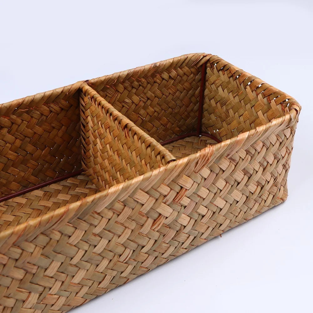 Détail du tissage à la main et du cadre en métal
