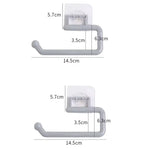 porte serviettes blanc adhésif moderne acier inoxydable fixe mural salle bain 65g