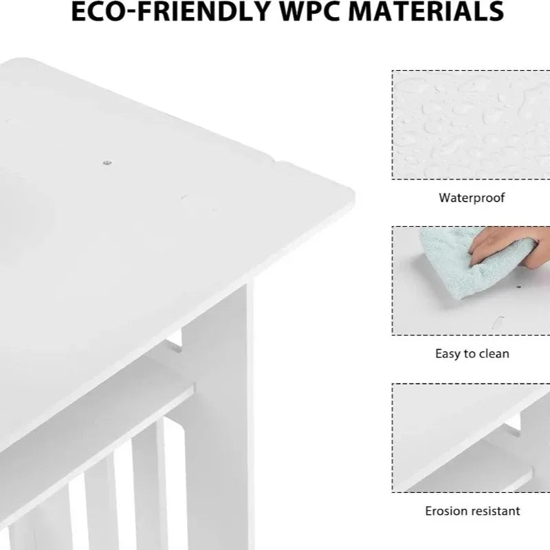table d'appoint moderne table nuit blanc grille verticale opaquedu 32cm