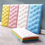 coussins sol auto adhésifs pvc quilted moderne blanc jaune rose bleu marron vert