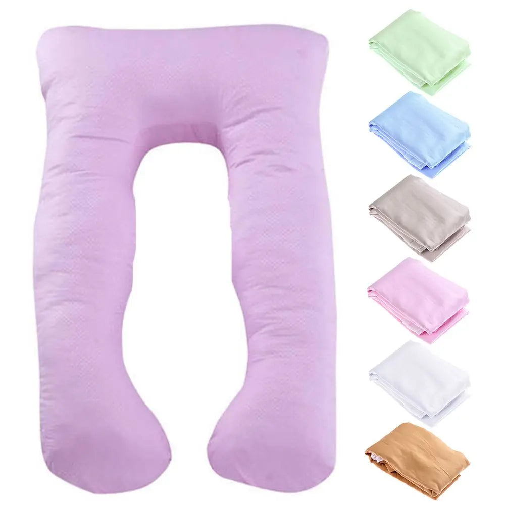 coussin maternité coton rose bleu gris vert violet blanc moderne zipper housse taie d'oreiller