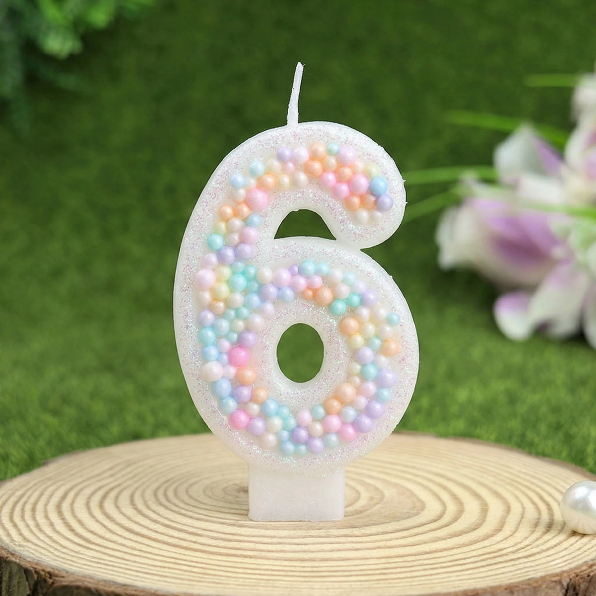 bougies numérales colorées blanc pastel anniversaire gâteau décoratives cire paraffine fixations invisibles set couteau
