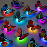 veilleuses led papillons multicolores brillants adhésifs modernes extérieures intérieures 10pcs 5pcs random color