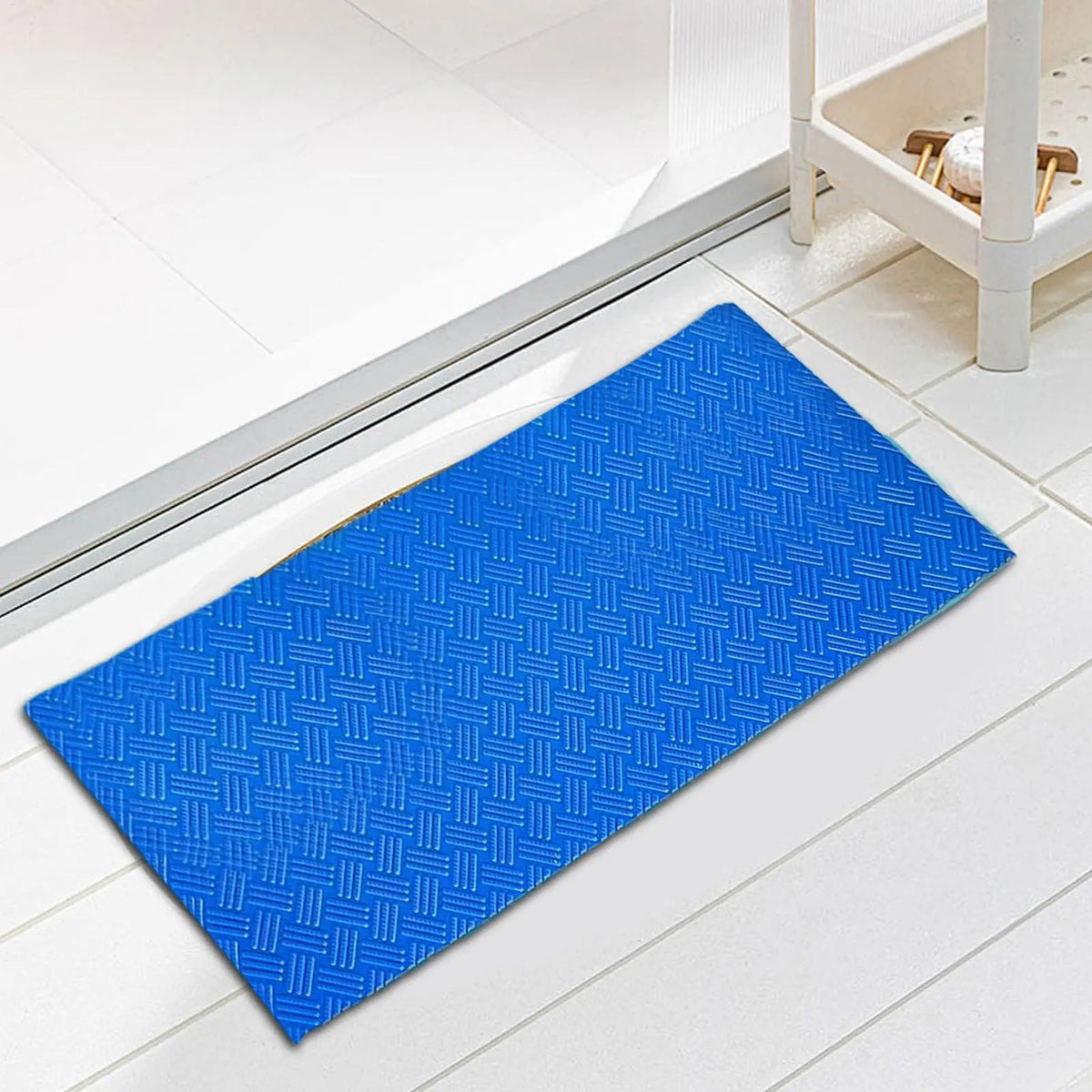 tapis antidérapant piscine bleu losange texturé extérieur intérieur pvc