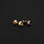 dorées classiques paracord beads 6mm ronde lisses opaques set artisanalextérieur