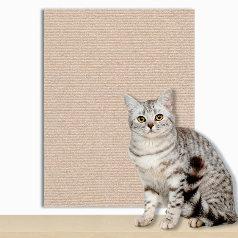 tapis adhésif anti rayures protection meuble chat taille 30x60cm gris moderne