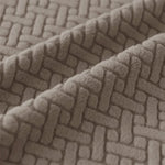 Détail du tissu Jacquard doux et respectueux de la peau