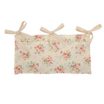 sac rangement lit bébé toile coton beige rose gris jaune simple rustique