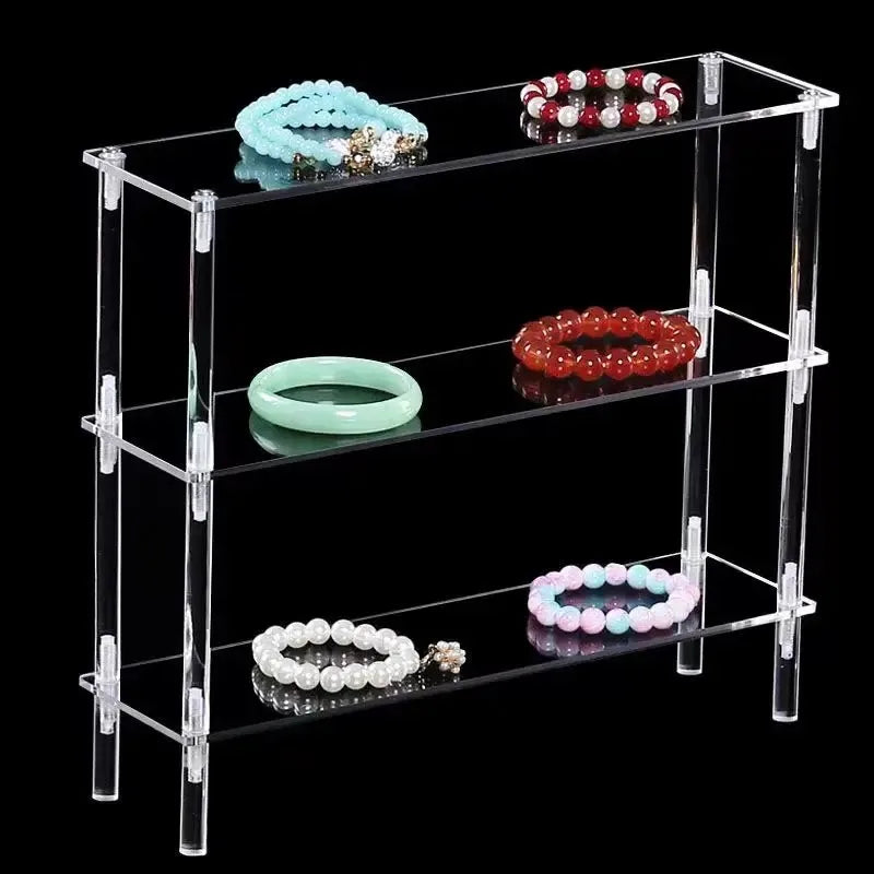 étagère acrylique transparente présentoir vertical cosmétiques vernis ongles figurines jouets salon