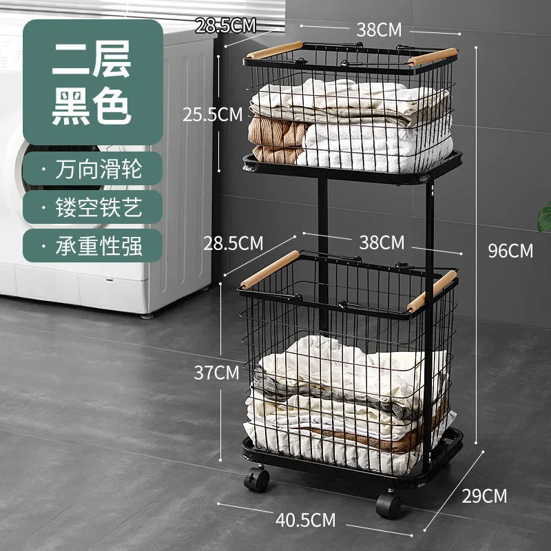 panier linge blanc moderne roulettes réutilisable maille métallique pliable chambre buanderie