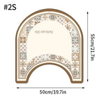 tapis bain anti dérapant absorbant moderne motif géométrique beige clair