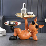 décor moderne support plateau noir verre lunettes parfum télécommande cigarettes