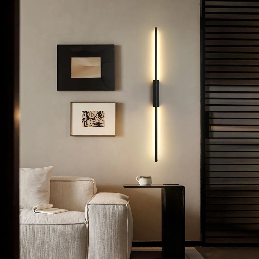 Applique murale LED brune pour canapé