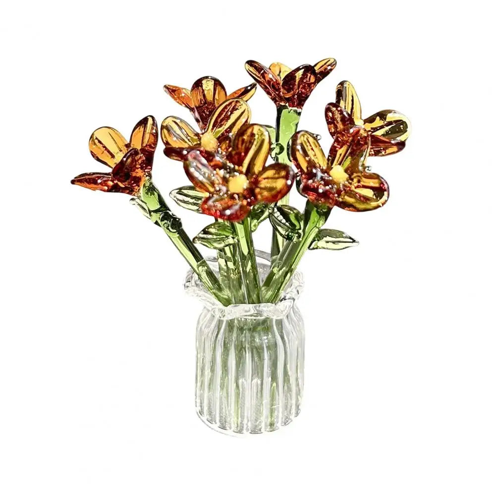 bouquet fleurs artificiel rose vert violet blanc rouge minimaliste maison