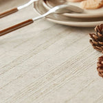 nappe table beige franges rayées rustique extérieure mariage festives dimensions variées