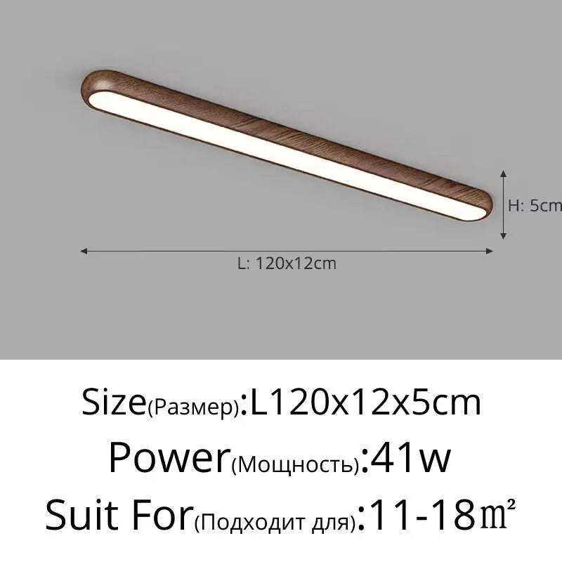 lampe led moderne finition bois blanc noir chambre cuisine salle manger