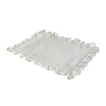 nappes ruchères polyester coton blanc rose rouge jaune bleu rustique bohème champêtre set table