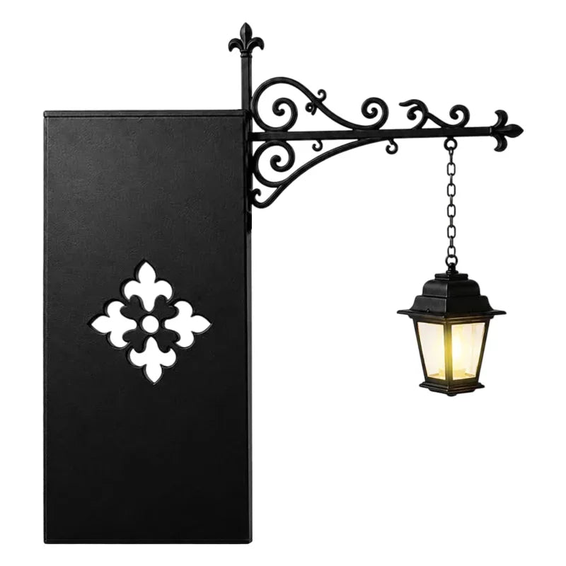 lanterne suspendue vintage sorcières décoration murale livres bougies citrouilles automne conte fées