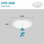 capteur mouvement led blanc moderne plafonnier vis fixation 220v autonomes