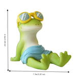 figurines grenouilles yoga vert or décoratives ludiques zen table bureauscrição